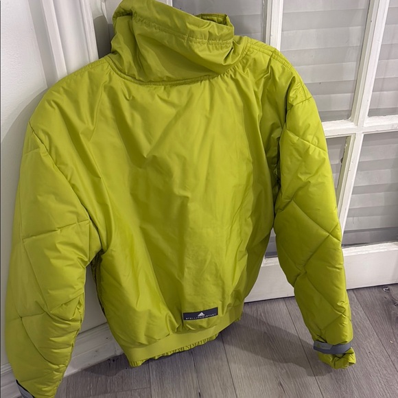 Adidas Stella McCartney Bright Green Puffer Jacket - Picture 3 of 4